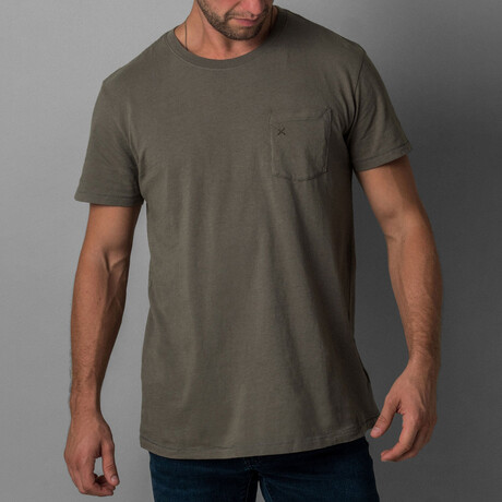 X Pocket T-Shirt // Military (S)