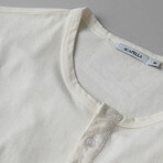 Long Sleeve Henley T-Shirt // Vintage White (XS)