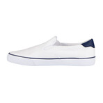 Clipper Sneaker // White + Peacoat Blue (US: 9)