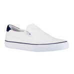 Clipper Sneaker // White + Peacoat Blue (US: 9)