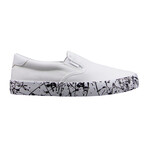 Clipper Splash Sneaker // White + Black (US: 11)