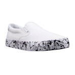 Clipper Splash Sneaker // White + Black (US: 11)