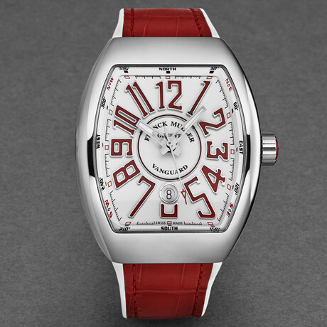 Franck Muller Vanguard Automatic // 45SCWHTWHTRED-1 // New