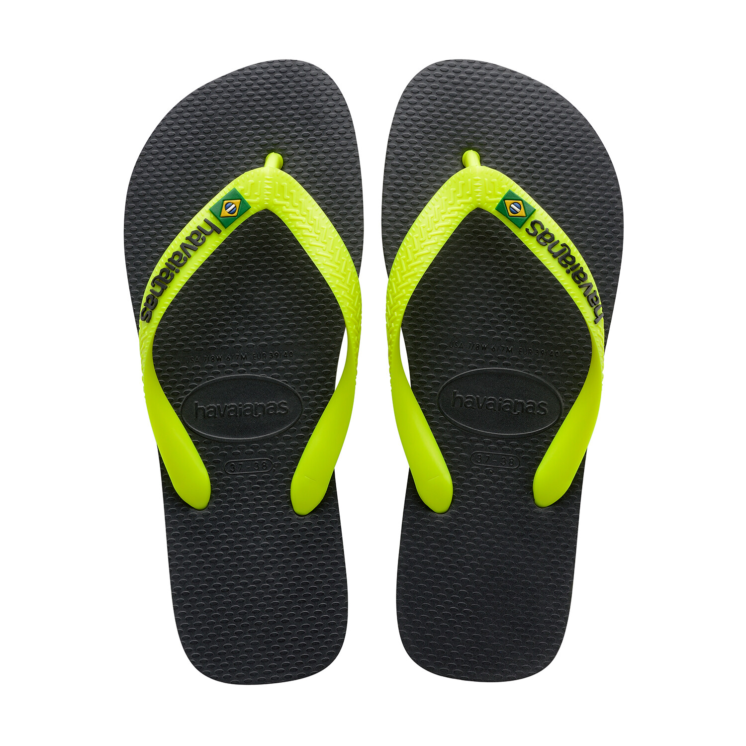 Brazil Logo Sandal // New Graphite (Men's US Size 7/8