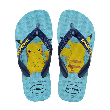 Top Pokémon Sandal // Blue (Men's US Size 7/8)