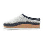 Yona House Slipper // Gray + Navy (Euro: 44)