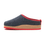 Adler House Slipper // Dark Gray + Red (Euro: 43)