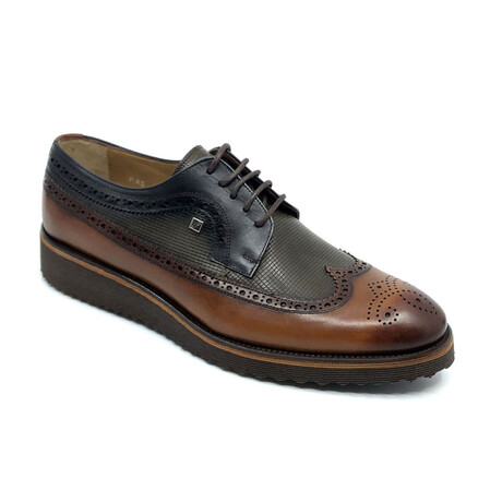 Tom Classic Shoe // Black + Tobacco + Brown (Euro: 39)
