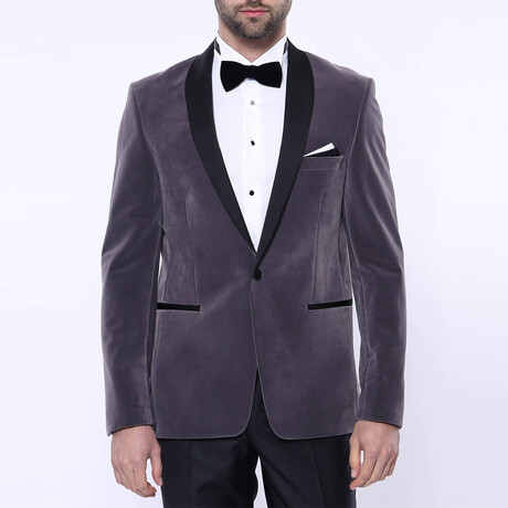 Kamari Slim Fit Blazer // Gray (Euro: 44)