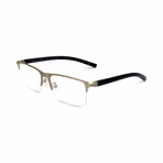 Men's NE50013U Optical Frame // Shiny Rhodium