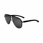 Men's NE40001U Sunglasses // Shiny Light Ruthenium