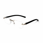 Men's NE50012U Optical Frame // Matte Rhodium