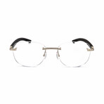 Men's NE50004U Optical Frame // Shiny Rhodium