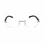 Men's NE50012U Optical Frame // Matte Rhodium