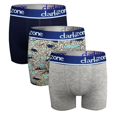 Josiah Boxers // Pack of 3 // Multicolor (Small)