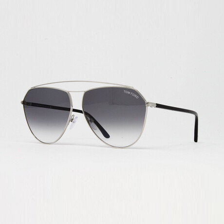 Tom Ford // Unisex FT0681S Sunglasses // Silver + Gray Gradient