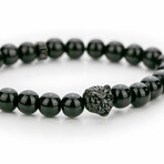 Cape Breton Lion Beads Bracelet // Black