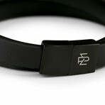Kluane Black Leather Bracelet // Black