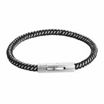 Thaidene Steel Bracelet // Black + Silver
