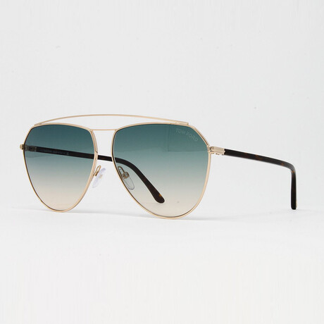 Tom Ford // Unisex FT0681S Sunglasses // Gold + Green Gradient