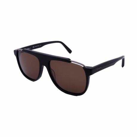 Salvatore Ferragamo // Men's SF1101S-001 Square Sunglasses // Black ...