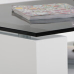 Billy // Modern Glass Coffee Table