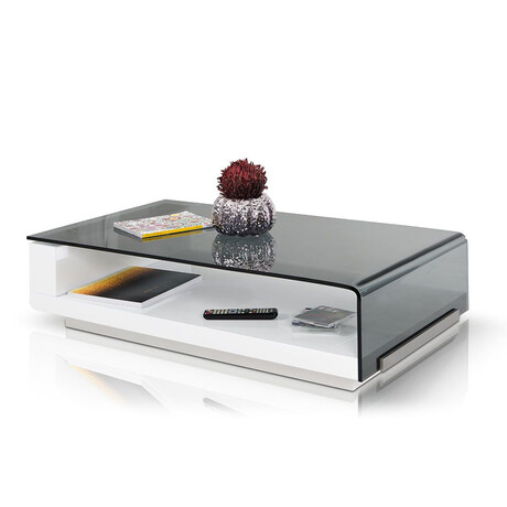 Billy // Modern Glass Coffee Table