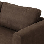 Laya // Modern Brown Fabric Sofa