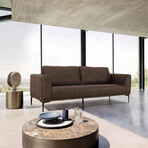 Laya // Modern Brown Fabric Sofa