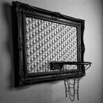 Framed Hoop // Dior (20"W x 16"H x 1"D)