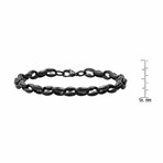 Single Tone Gucci Link Chain Bracelet // Black
