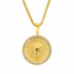 18K Gold Plated Pendant // Yellow