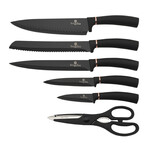 Knife Set + Mobile Stand // 7pcs // Black Rose