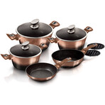 10-Piece Kitchen Cookware Set // 10pcs (Burgundy)