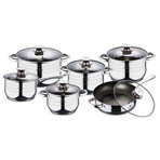 Jumbo Stainless Steel Gourmet Cookware Set // 12pcs