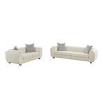 Upholstered Sofa + Set of 2 Pillows // Tuscany Collection