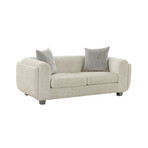 Upholstered Loveseat + Set of 2 Pillows // Tuscany Collection