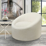 Swivel Upholstered Chair // Tuscany Collection // Ivory