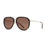 Men's GG0662S Sunglasses V1 // Havana + Gold