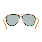 Men's GG0662S Sunglasses V3 // Havana + Gold