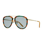 Men's GG0662S Sunglasses V3 // Havana + Gold