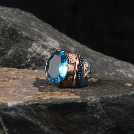 Blue Topaz Gemstone Ring (6)