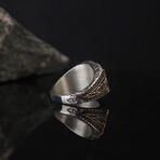 Oval Cut Onyx Gemstone Ring (7.75)