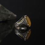 Yellow Agate Ring (10)