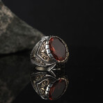 Red Zircon Gemstone Ring (9)