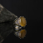 Yellow Agate Ring (14)