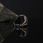 White + Black Zircon Ring (7)