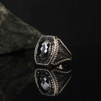White + Black Zircon Ring (7)