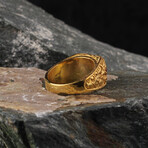 Square Cut Agate Gemstone Ring (6.75)