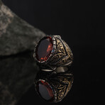 Red Zircon Gemstone Ring (10)